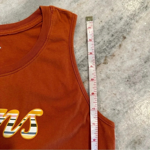 Vans Striped Logo Orange Tank Top Junior Size Large - Picture 7 of 9